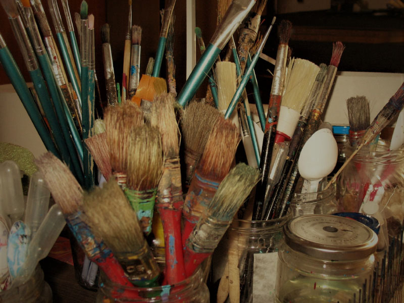 brushes used for paper marbleing