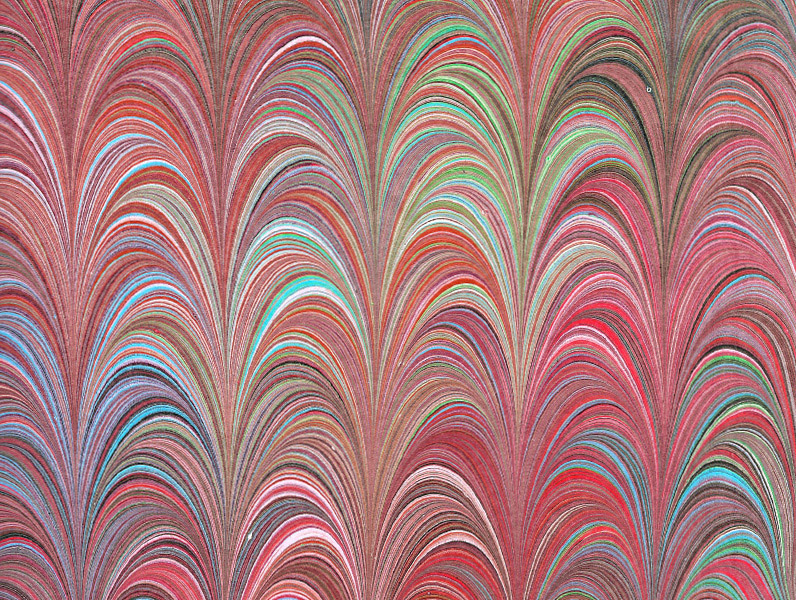 marbled paper - Palm