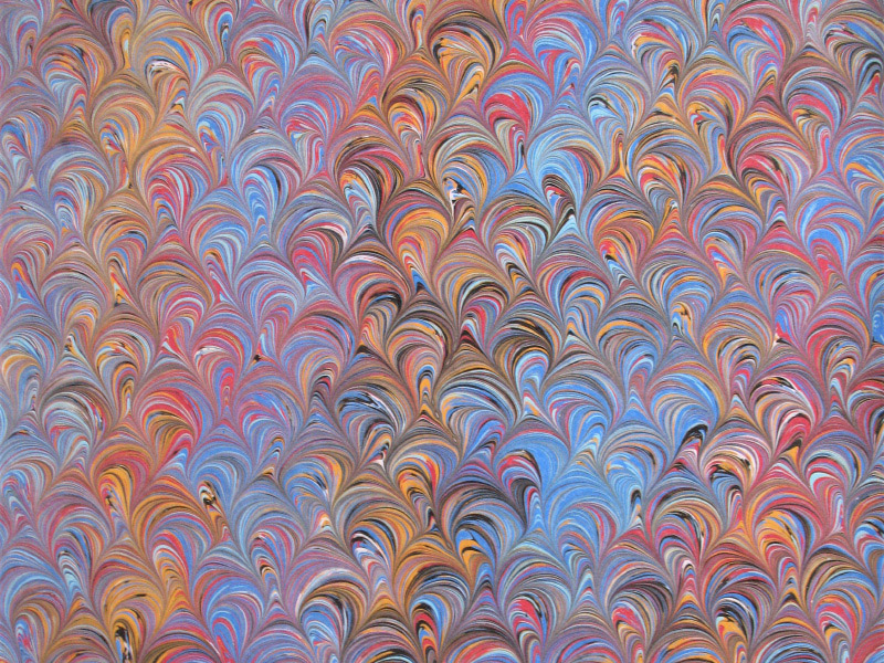 Swirls marbled paper design
