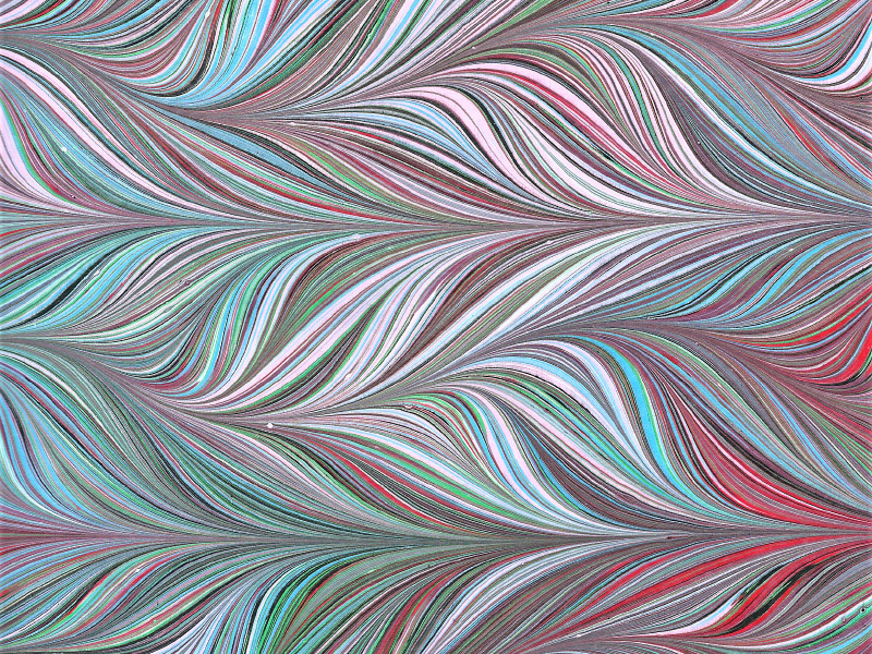 combed venetian marbled paper